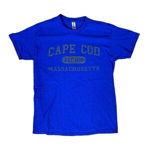 Cape Cod Est. 1620 Massachusetts Blue T-Shirt Size Medium